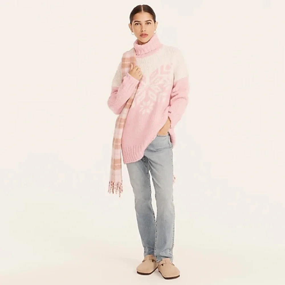 J.Crew Snowflake turtleneck sweater